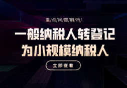最后两个月，一般纳税人可选择转登记为小规模纳税人